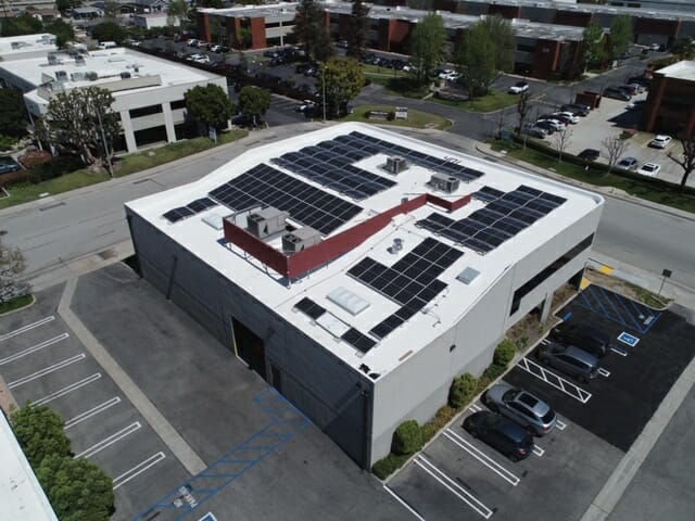 Solar Panels on the roof