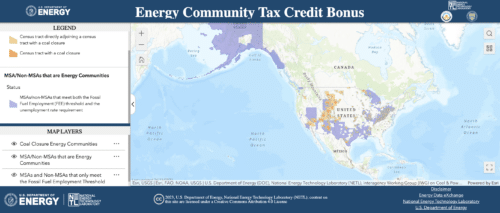 Energy Community Tax Credit Map